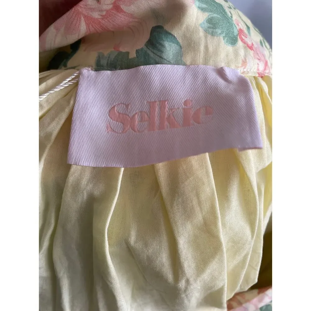NWT Selkie The Fantasy Ballroom Skirt Long Floral Cottage Core Coquette Silk 1X - Picture 3 of 10